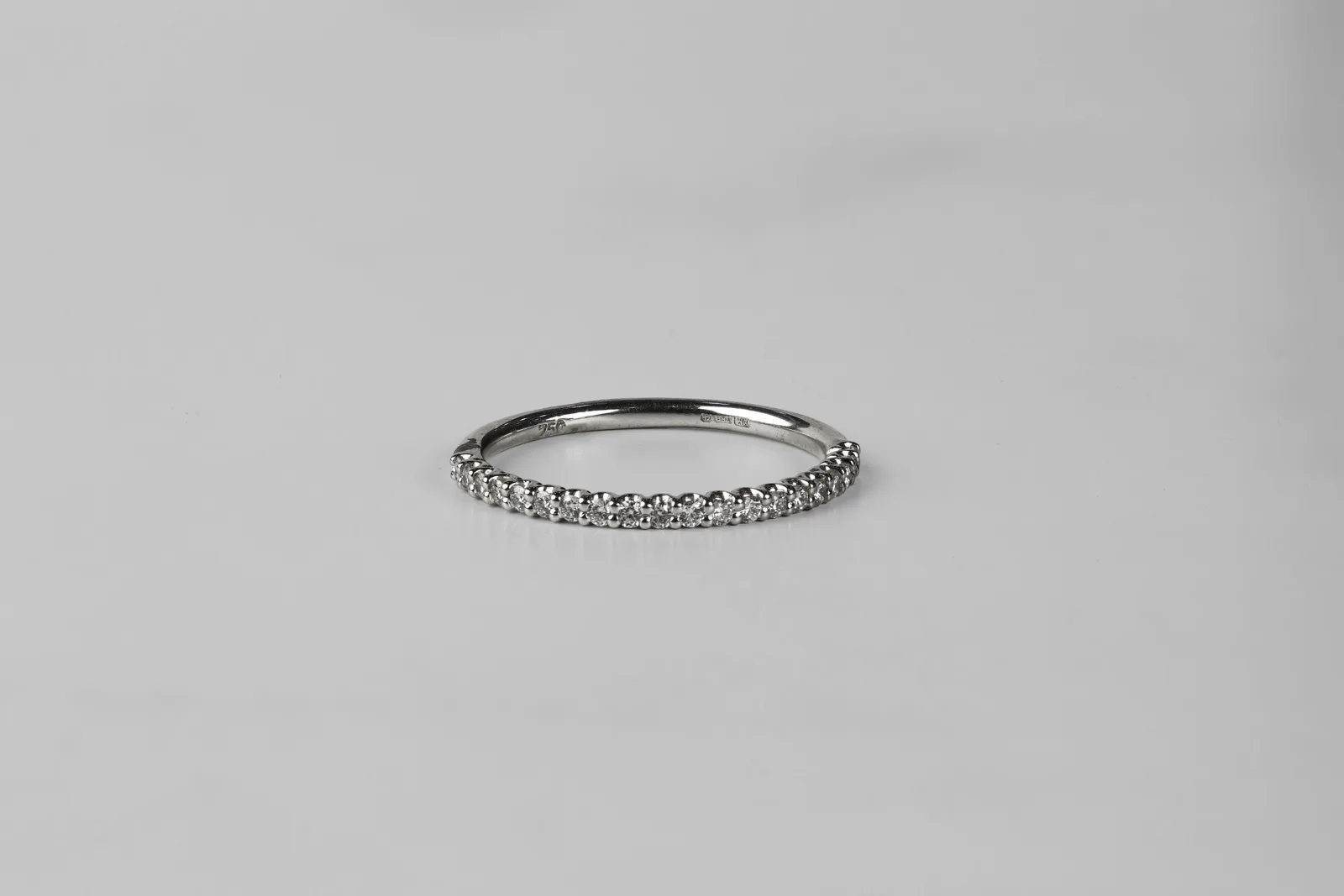 Diamond Half Eternity Ring in 18ct White Gold