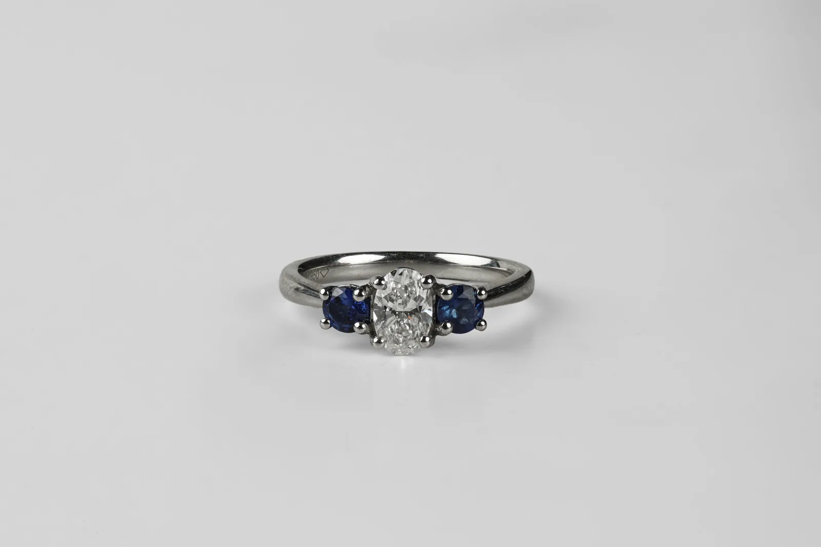 Diamond Trilogy Ring in Platinum