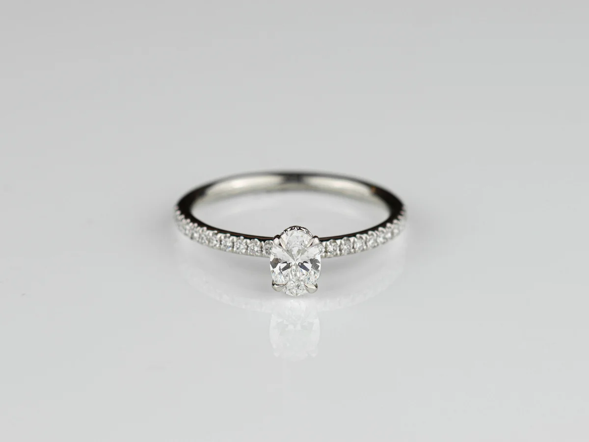 Lab Diamond Solitaire Ring in Platinum
