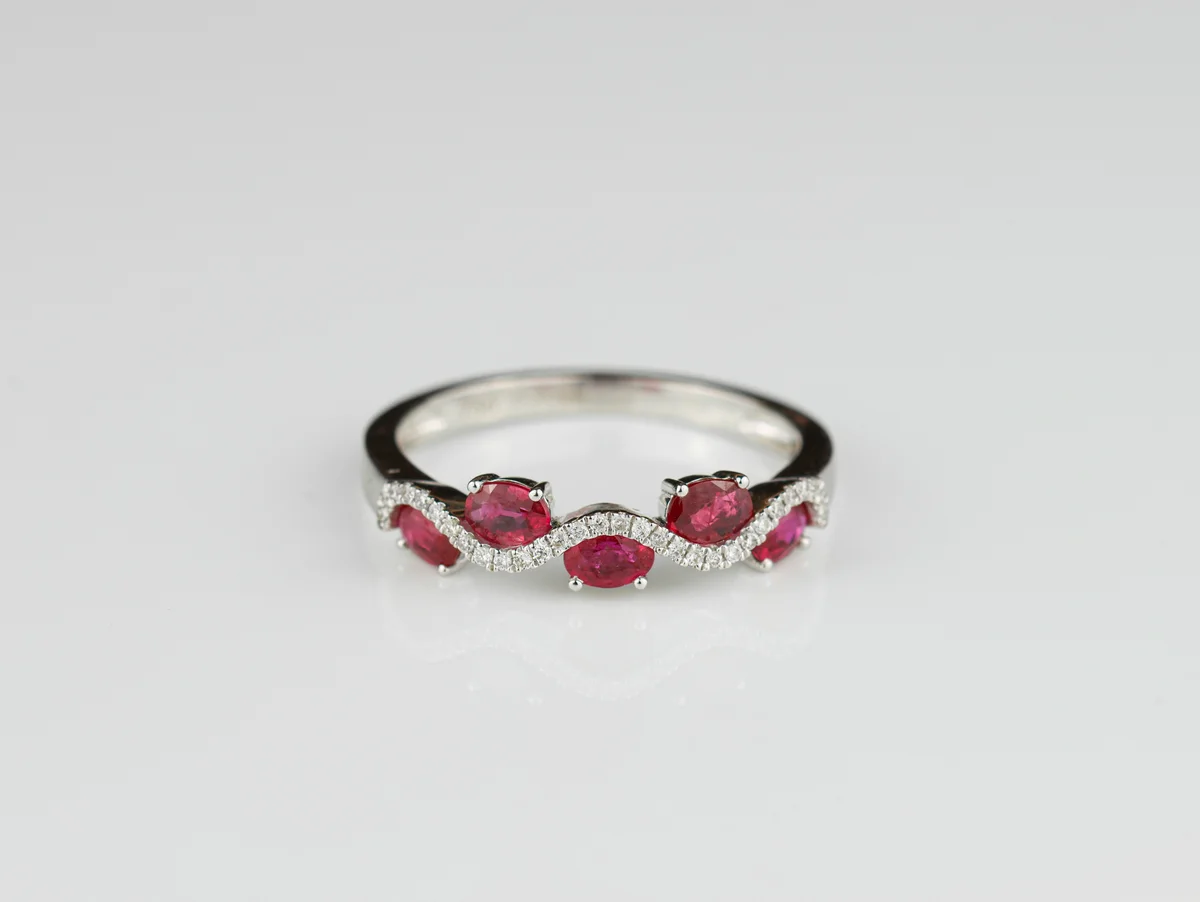 Half Eternity Half Eternity Ring in 18ct White Gold