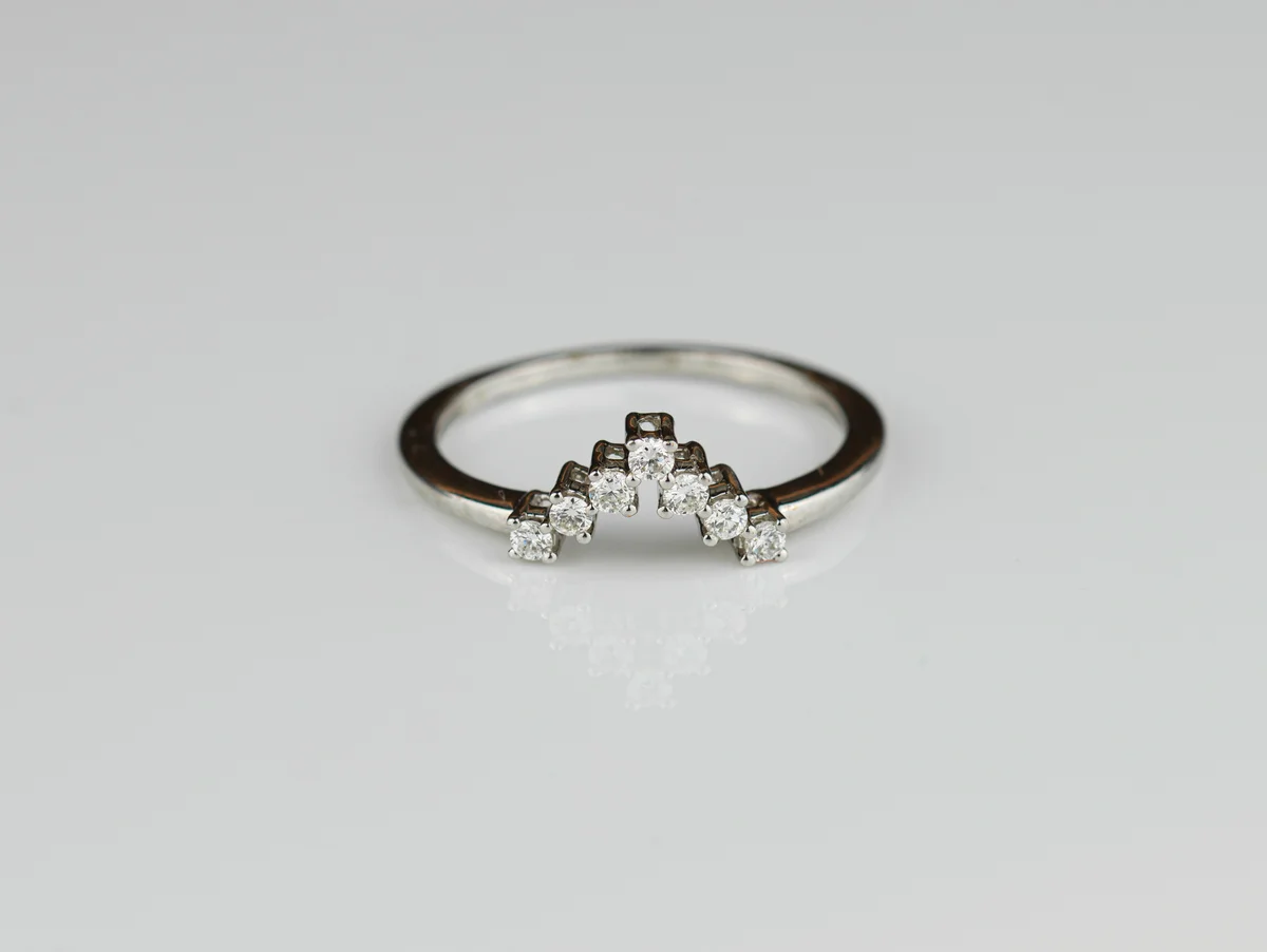 Diamond Half Eternity Ring in 18ct White Gold