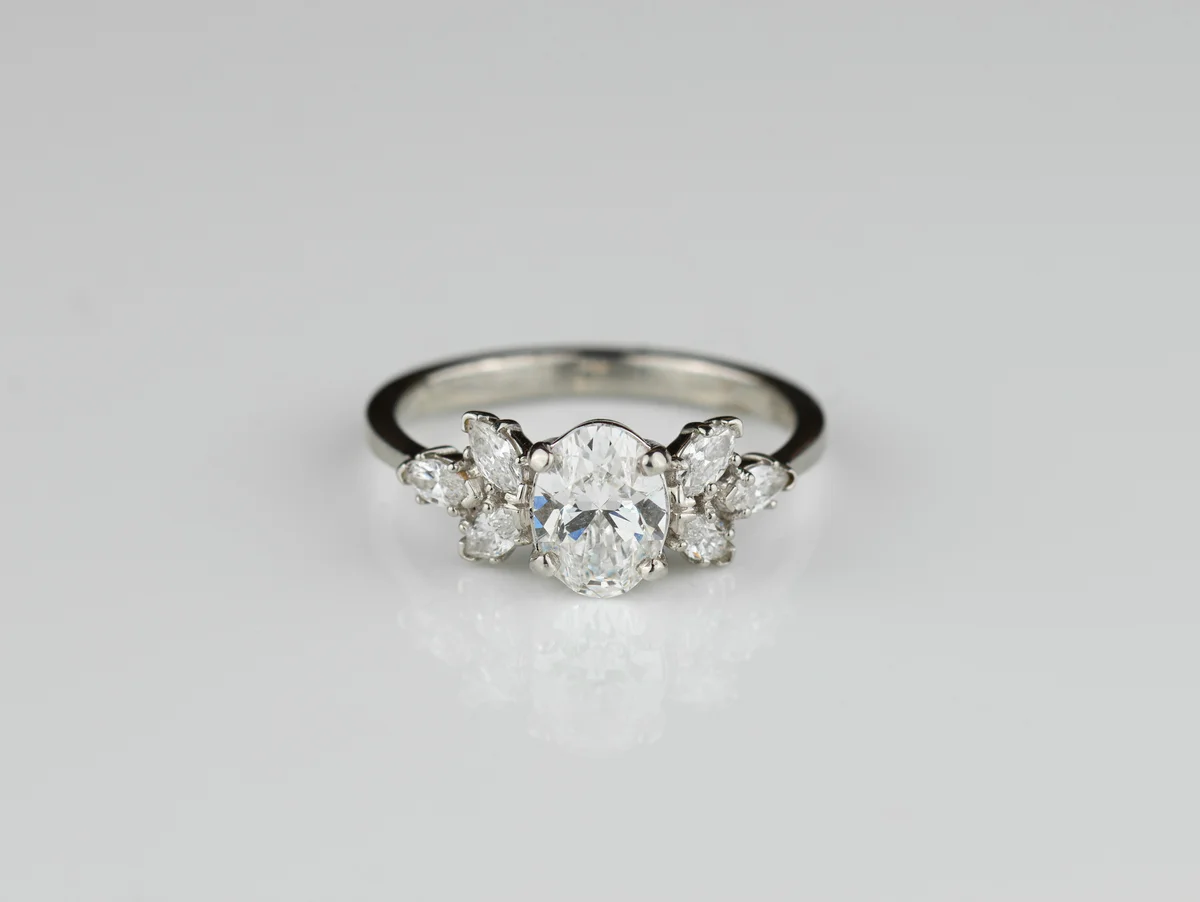 Lab Diamond Solitaire Ring in Platinum