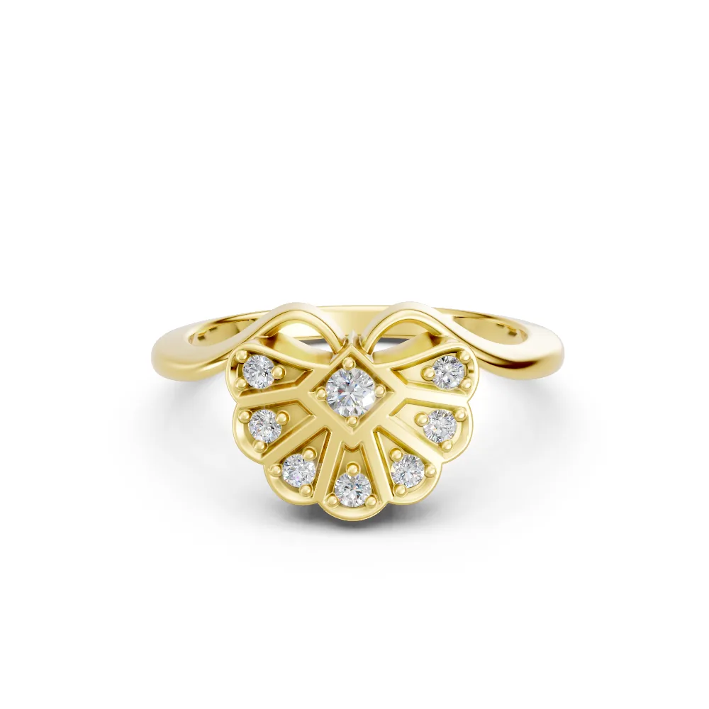 Arabella — Round Diamond Engagement Ring — view 3
