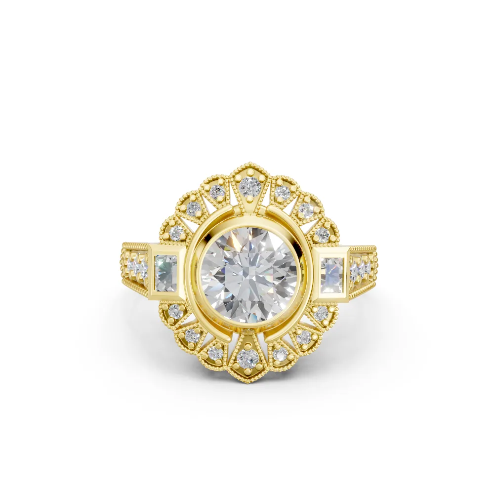 Violetta — Round Diamond Engagement Ring — view 2