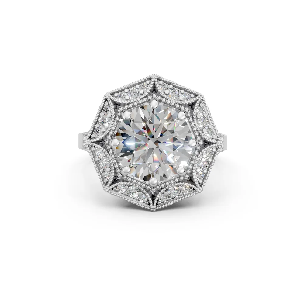 Gaia — Round Diamond Engagement Ring