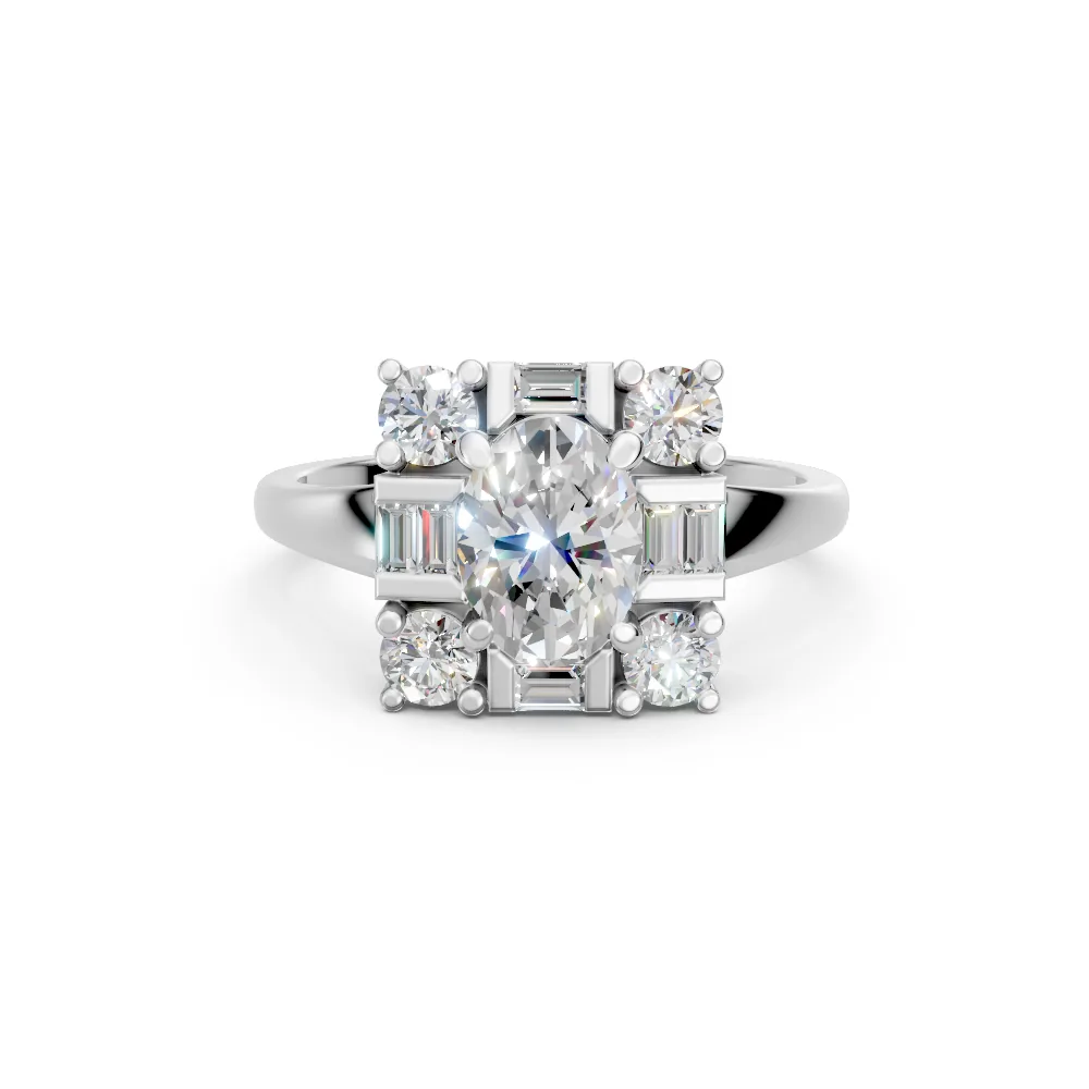 Thalia — Oval Diamond Engagement Ring