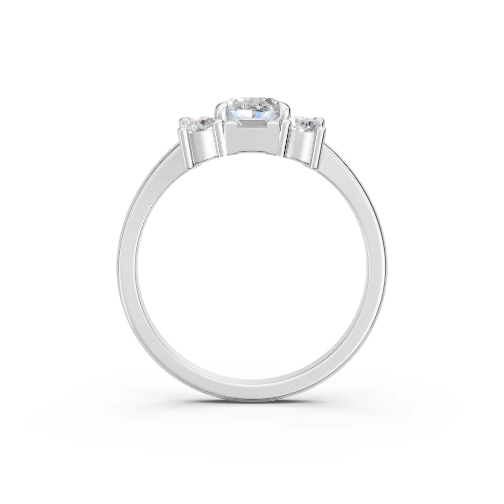 Thalia — Oval Diamond Engagement Ring — view 4