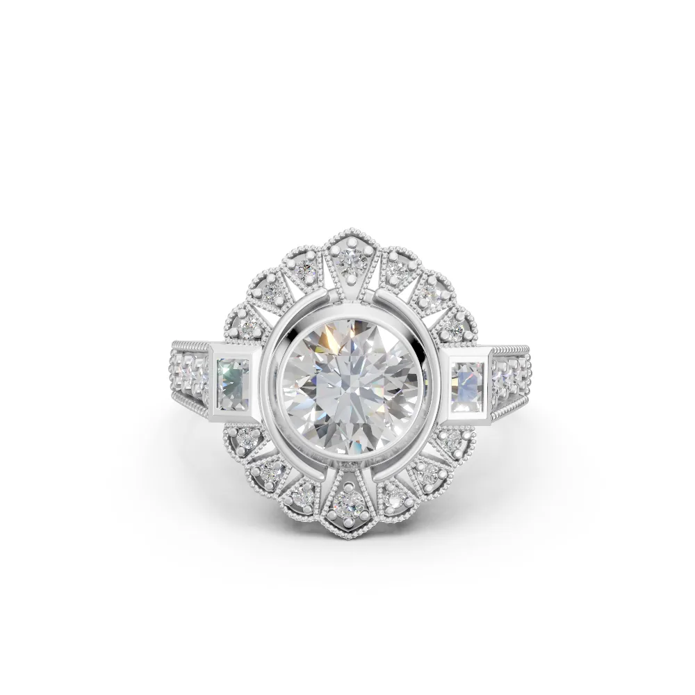Violetta — Round Diamond Engagement Ring