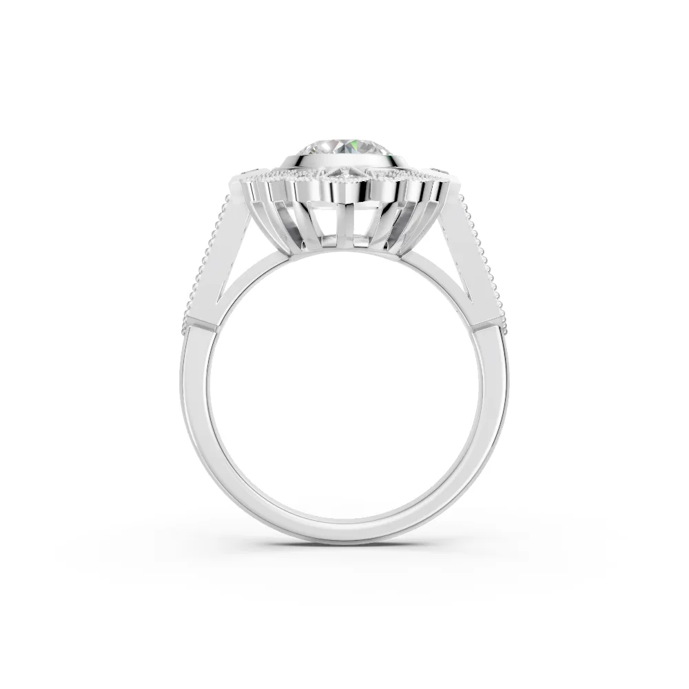 Violetta — Round Diamond Engagement Ring — view 4