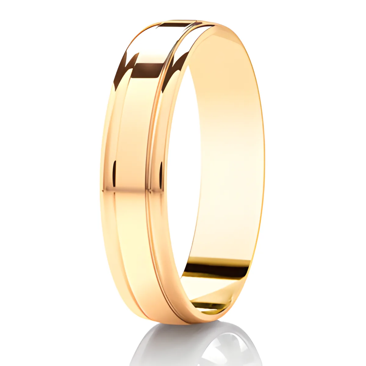 Polished Flat Court Band DC105