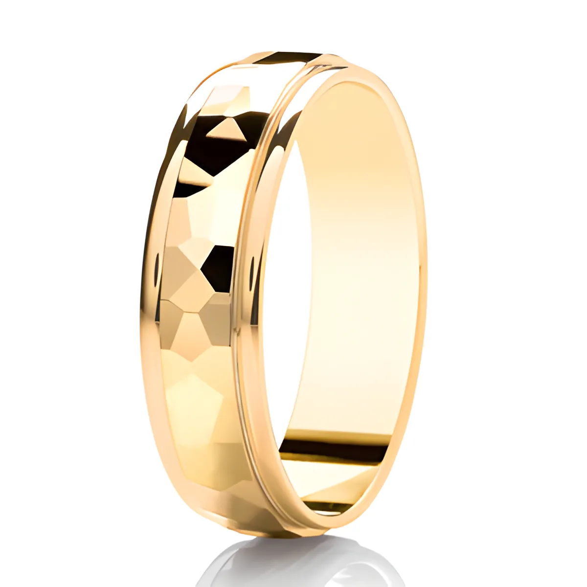 Diamond Cut, Irregular Hammered Finshed