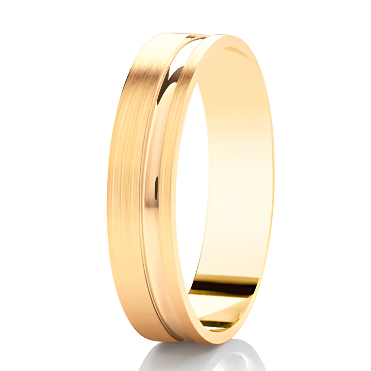 Brushed Flat Court Band DC155B