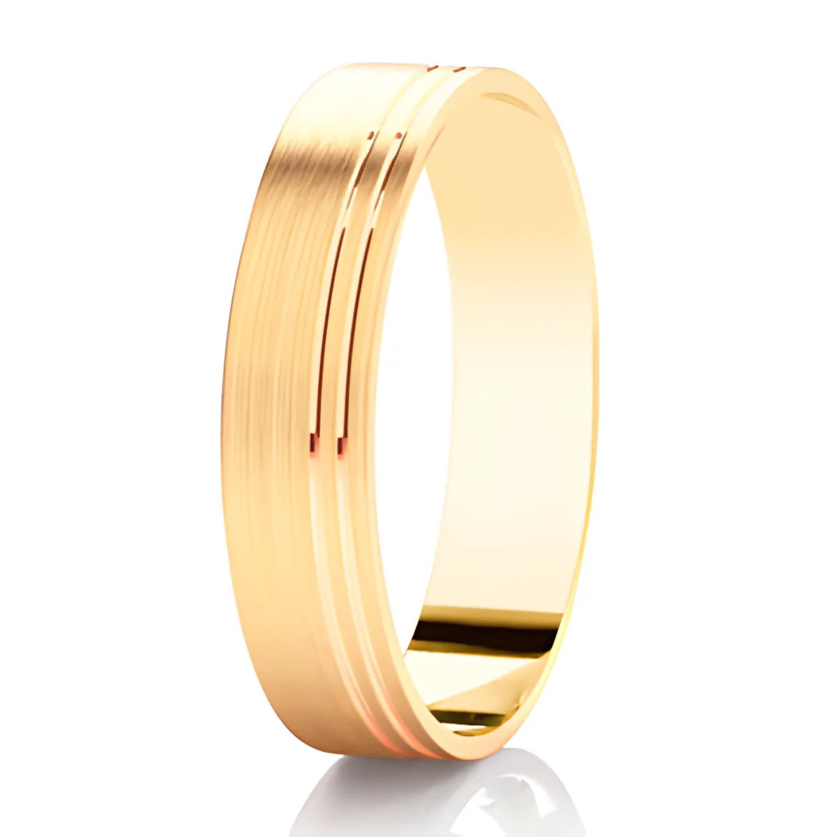 Brushed Flat Court Band DC157B